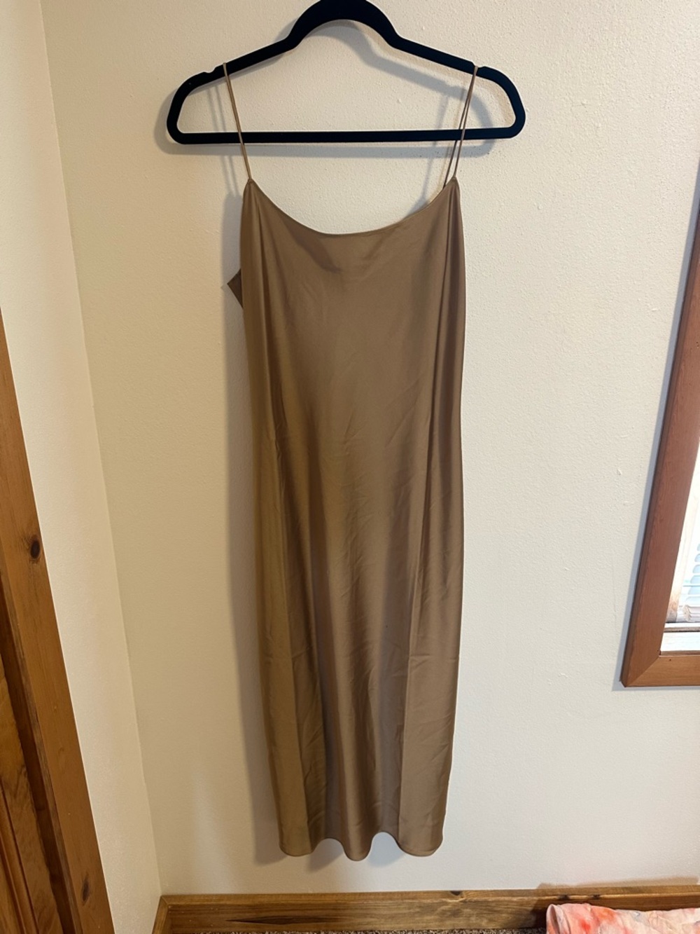 J. Crew Taupe Slip Maxi Dress